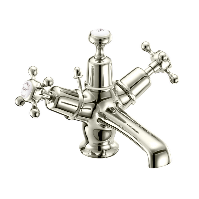 Claremont basin mixer with pop-up waste